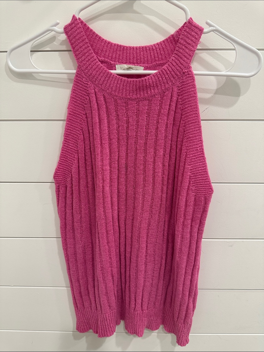 Blu Pepper Hot Pink Ribbed tank Top